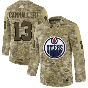 Gorgeous Adidas Oilers #13 Michael Cammalleri Camo Authentic Stitched NHL Jersey