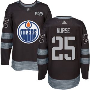 Splendid Adidas Oilers #25 Darnell Nurse Black 1917 2017 100th Anniversary Stitched NHL Jersey