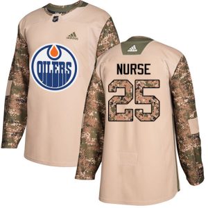 Splendid Adidas Oilers #25 Darnell Nurse Camo Authentic 2017 Veterans Day Stitched NHL Jersey