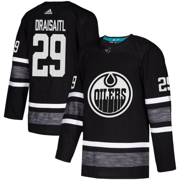 Splendid Adidas Oilers #29 Leon Draisaitl Black Authentic 2019 All Star Stitched Youth NHL Jersey