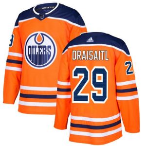 Gorgeous Adidas Oilers #29 Leon Draisaitl Orange Home Authentic Stitched Youth NHL Jersey