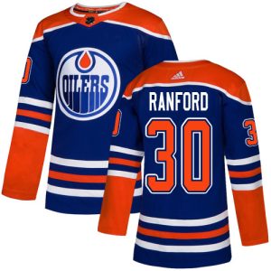 Splendid Adidas Oilers #30 Bill Ranford Royal Blue Alternate Authentic Stitched NHL Jersey