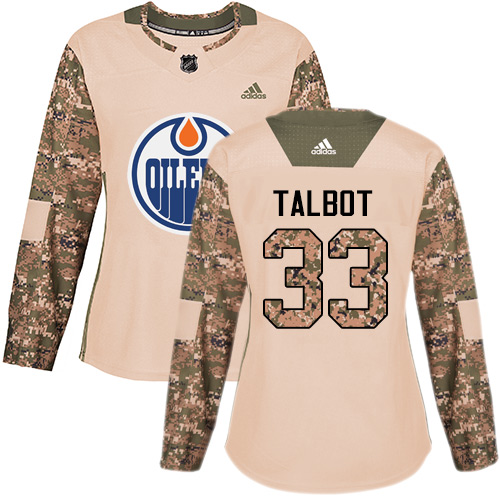 First - rate Adidas Oilers #33 Cam Talbot Camo Authentic 2017 Veterans Day Women's Stitched NHL Jersey