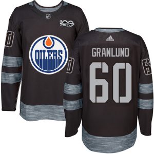 Exceptional Adidas Oilers #60 Markus Granlund Black 1917 2017 100th Anniversary Stitched NHL Jersey