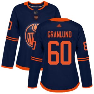 Exquisite Adidas Oilers #60 Markus Granlund Navy Alternate Authentic Women's Stitched NHL Jersey