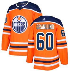 Gorgeous Adidas Oilers #60 Markus Granlund Orange Home Authentic Stitched Youth NHL Jersey