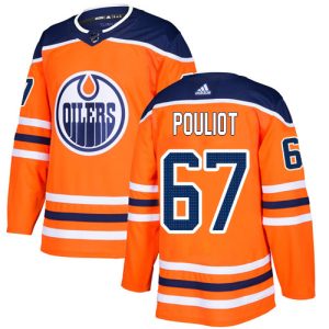 Splendid Adidas Oilers #67 Benoit Pouliot Orange Home Authentic Stitched NHL Jersey