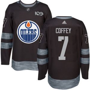 Magnificent Adidas Oilers #7 Paul Coffey Black 1917 2017 100th Anniversary Stitched NHL Jersey