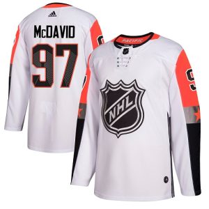 Outstanding Adidas Oilers #97 Connor McDavid White 2018 All Star Pacific Division Authentic Stitched Youth NHL Jersey