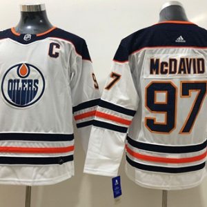 Exceptional Adidas Oilers #97 Connor McDavid White Road Authentic Stitched Youth NHL Jersey