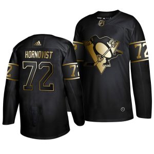 Splendid Adidas Penguins #72 Patric Hornqvist Men's 2019 Black Golden Edition Authentic Stitched NHL Jersey