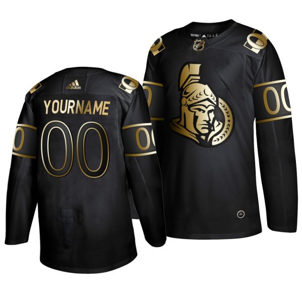 Gorgeous Adidas Senators Custom_senators Men's 2019 Black Golden Edition Authentic Stitched NHL Jersey