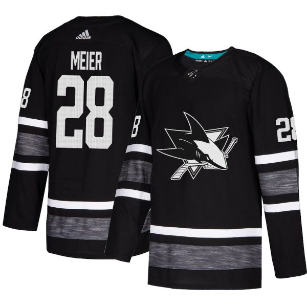 Superior Adidas Sharks #28 Timo Meier Black 2019 All Star Game Parley Authentic Stitched NHL Jersey