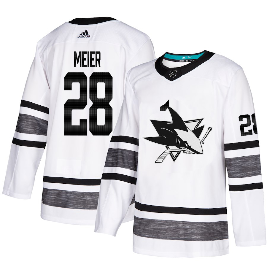 First - rate Adidas Sharks #28 Timo Meier White 2019 All Star Game Parley Authentic Stitched NHL Jersey