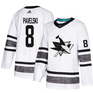 Gorgeous Adidas Sharks #8 Joe Pavelski White Authentic 2019 All Star Stitched Youth NHL Jersey