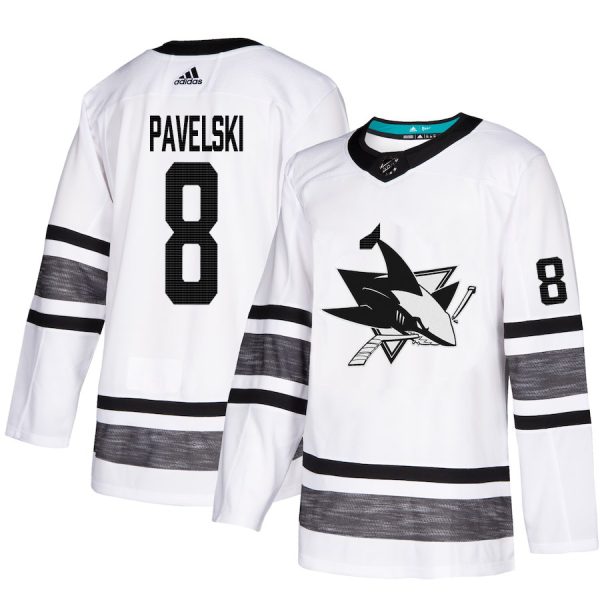 Gorgeous Adidas Sharks #8 Joe Pavelski White Authentic 2019 All Star Stitched Youth NHL Jersey
