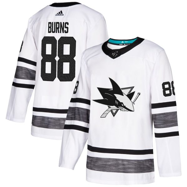 Splendid Adidas Sharks #88 Brent Burns White Authentic 2019 All Star Stitched Youth NHL Jersey