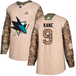 First - rate Adidas Sharks #9 Evander Kane Camo Authentic 2017 Veterans Day Stitched Youth NHL Jersey