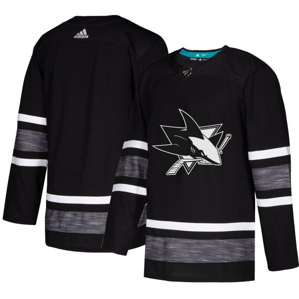 Gorgeous Adidas Sharks Blank Black 2019 All Star Game Parley Authentic Stitched NHL Jersey