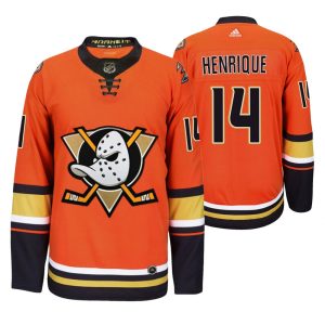 Gorgeous Anaheim Ducks #14 Adam Henrique Men's 2019 20 Third Orange Alternate Stitched NHL Jersey