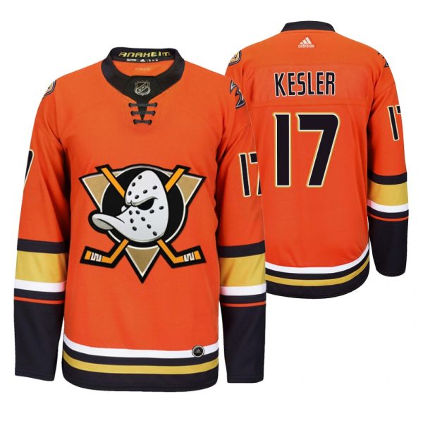 Exceptional Anaheim Ducks #17 Ryan Kesler Men's 2019 20 Third Orange Alternate Stitched NHL Jersey