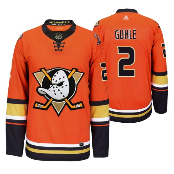 Magnificent Anaheim Ducks #2 Brendan Guhle Men's 2019 20 Third Orange Alternate Stitched NHL Jersey