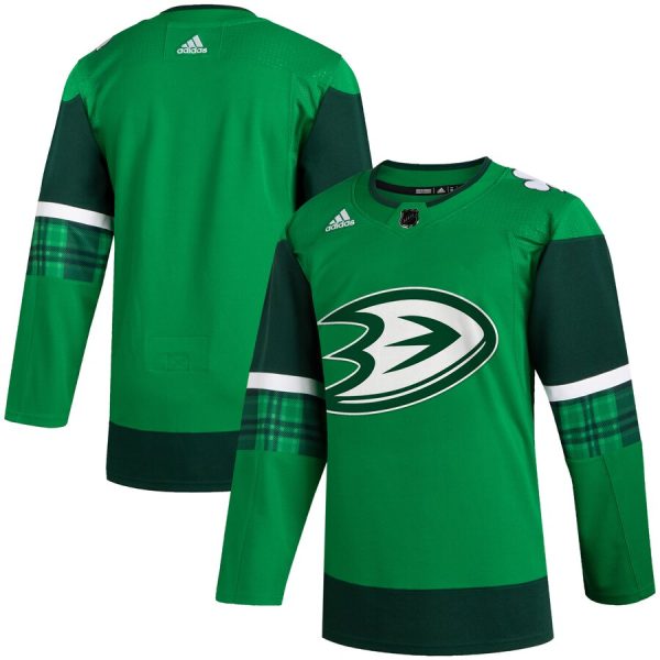 Superior Anaheim Ducks Blank Men's Adidas 2020 St. Patrick's Day Stitched NHL Jersey Green