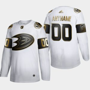Outstanding Anaheim Ducks Custom Men's Adidas White Golden Edition Limited Stitched NHL Jersey