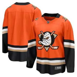 First - rate Anaheim Ducks Home Breakaway Jersey   Orange/Black/White