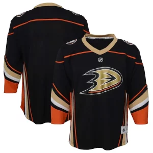 Magnificent Anaheim Ducks Youth Home Replica Jersey   Black
