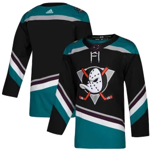 Superior Anaheim Ducks adidas Alternate Authentic Jersey   Black