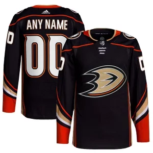Outstanding Anaheim Ducks adidas Home Primegreen Authentic Custom Jersey   Black