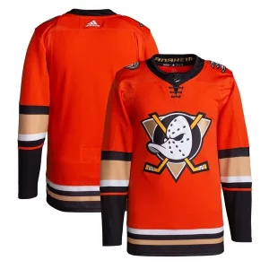 Splendid Anaheim Ducks adidas Men's Alternate Primegreen Authentic Blank Jersey   Orange