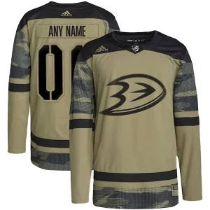 Outstanding Anaheim Ducks adidas Military Appreciation Team Authentic Custom Practice Jersey   Camo