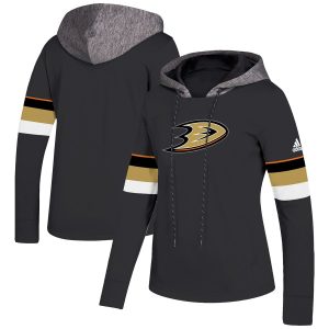 Gorgeous Anaheim Ducks adidas Women's Crewdie Pullover Hoodie Black