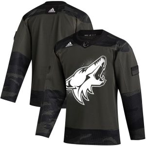 First - rate Arizona Coyotes Adidas 2019 Veterans Day Authentic Practice NHL Jersey Camo