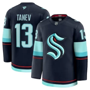 Superior Brandon Tanev Seattle Kraken Home Premium Jersey   Deep Sea Blue