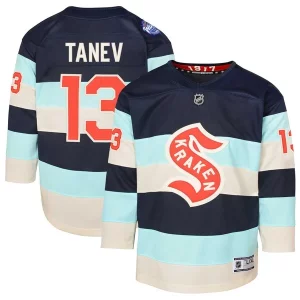 Magnificent Brandon Tanev Seattle Kraken Youth 2024 NHL Winter Classic Premier Player Jersey   Deep Sea Blue