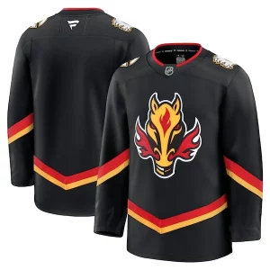 Splendid Calgary Flames Alternate Premium Jersey   Black/Red/White