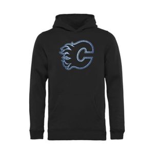 Splendid Calgary Flames Pond Hockey Pullover Hoodie Black