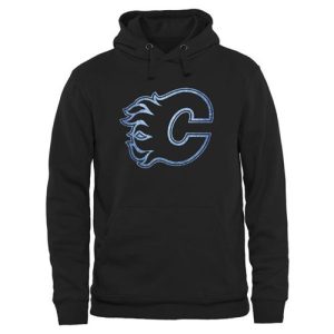 Stunning Calgary Flames Rinkside Pond Hockey Pullover Hoodie Black