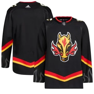 Superior Calgary Flames adidas Alternate Primegreen Authentic Jersey   Black