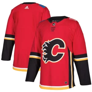Gorgeous Calgary Flames adidas Home Authentic Blank Jersey   Red