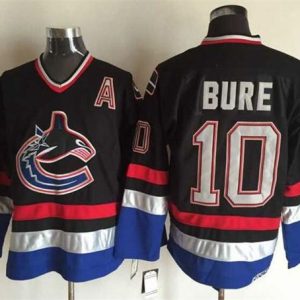 Magnificent Canucks #10 Pavel Bure Black/Blue CCM Throwback Stitched NHL Jersey