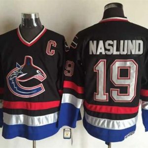 Superior Canucks #19 Markus Naslund Black/Blue CCM Throwback Stitched NHL Jersey