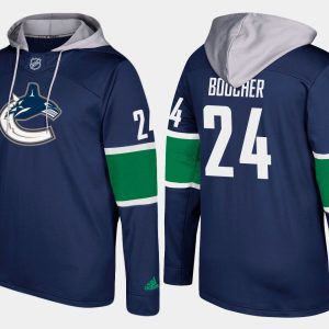 Exquisite Canucks #24 Reid Boucher Blue Name And Number Hoodie