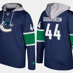 Gorgeous Canucks #44 Erik Gudbranson Blue Name And Number Hoodie