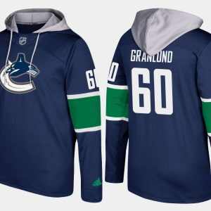 Superior Canucks #60 Markus Granlund Blue Name And Number Hoodie