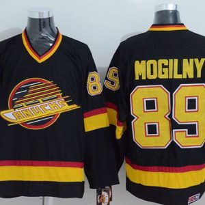 Exceptional Canucks #89 Alexander Mogilny Stitched Black CCM Throwback NHL Jersey