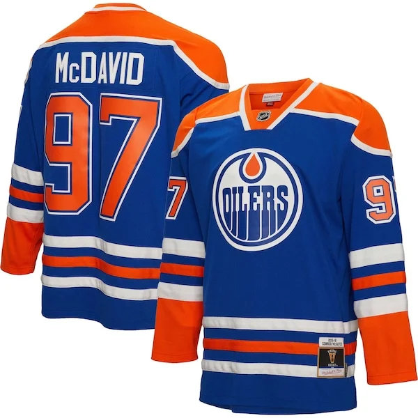 Exceptional Connor McDavid Edmonton Oilers 2015/16 Blue Line Player Jersey Blue